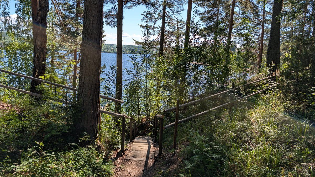Trappan till Orbadens strand